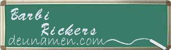 Barbi Rickers Visitenkarte